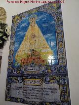 Iglesia de San Pedro y San Pablo. Azulejos de la Virgen de Tíscar